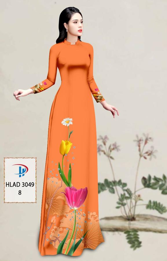 Vải Áo Dài Hoa Tulip AD HLAD3049 14